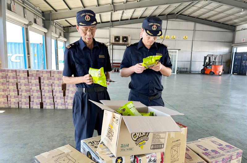榮成海關監督銷毀258千克不合格進口預包裝食品，筑牢食品安全防線